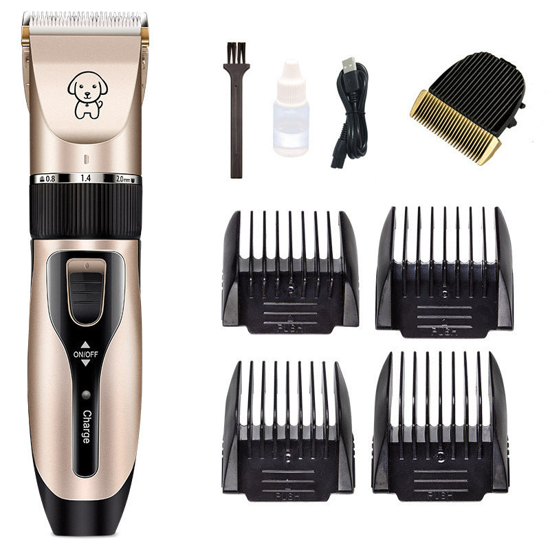 HKM-348819 Ceramic Blade Rechargeable Electric Pet Clipper with Adjustable Length Settings