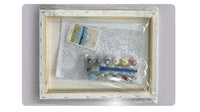 HKM-348819 DIY Digital Oil Painting Kit for Living Room and Bedroom Decoration with Canvas, Brushes, and Pigments