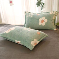 HKM-348947 Double-sided Fleece Winter Pillowcase, Coral Fleece, 48x74cm, Available Single or Pair