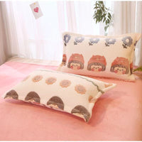HKM-348947 Double-sided Fleece Winter Pillowcase, Coral Fleece, 48x74cm, Available Single or Pair