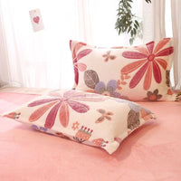 HKM-348947 Double-sided Fleece Winter Pillowcase, Coral Fleece, 48x74cm, Available Single or Pair