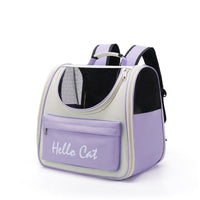 HKM-349075 Portable Folding Pet Backpack Bag - Breathable Oxford Cloth for Cats and Dogs in Various Colors