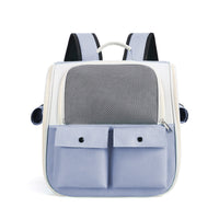 HKM-349075 Portable Folding Pet Backpack Bag - Breathable Oxford Cloth for Cats and Dogs in Various Colors