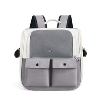 HKM-349075 Portable Folding Pet Backpack Bag - Breathable Oxford Cloth for Cats and Dogs in Various Colors