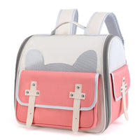 HKM-349075 Portable Folding Pet Backpack Bag - Breathable Oxford Cloth for Cats and Dogs in Various Colors