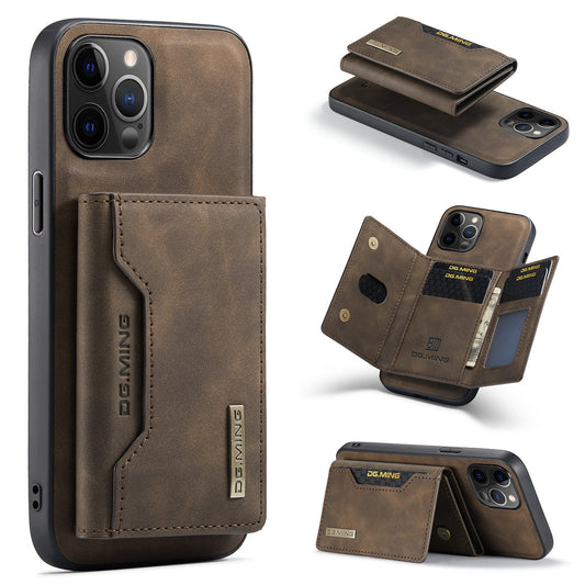 HKM-349139 Magnetic Multi-Function Card Holder Case for iPhone Models, PU Leather Protection in Various Colors