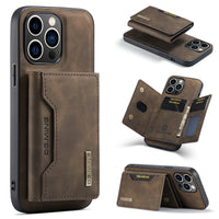 HKM-349139 Magnetic Multi-Function Card Holder Case for iPhone Models, PU Leather Protection in Various Colors