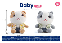 HKM-349139 Soft Plush Cartoon Duck Stuffed Animal Pillow for Babies and Kids, Fluffy Doll, Ideal Gift
