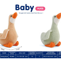 HKM-349139 Soft Plush Cartoon Duck Stuffed Animal Pillow for Babies and Kids, Fluffy Doll, Ideal Gift