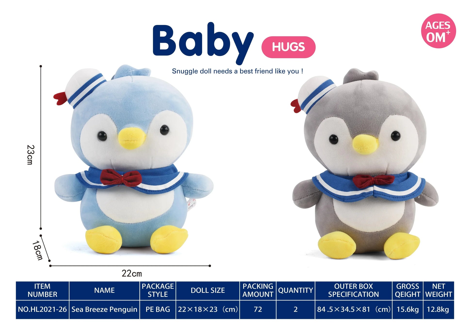 KTX-349139 Soft Plush Cartoon Duck Stuffed Animal Pillow for Babies and Kids, Fluffy Doll, Ideal Gift