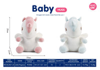 HKM-349139 Soft Plush Cartoon Duck Stuffed Animal Pillow for Babies and Kids, Fluffy Doll, Ideal Gift