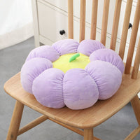 HKM-349267 Soft Pumpkin-Shaped Plush Cushion for Living Room and Office - Available in Multiple Colors