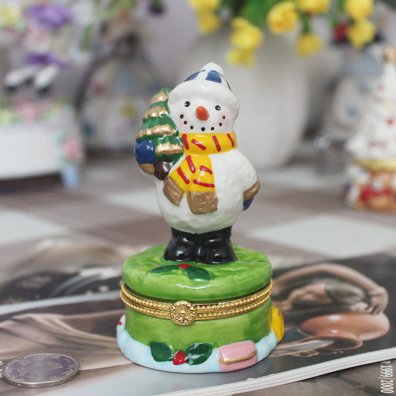 HKM-349331 European and American Ceramic Jewelry Box Collection for Home Decoration