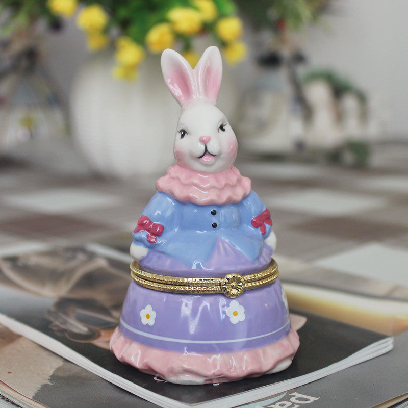 HKM-349331 European and American Ceramic Jewelry Box Collection for Home Decoration