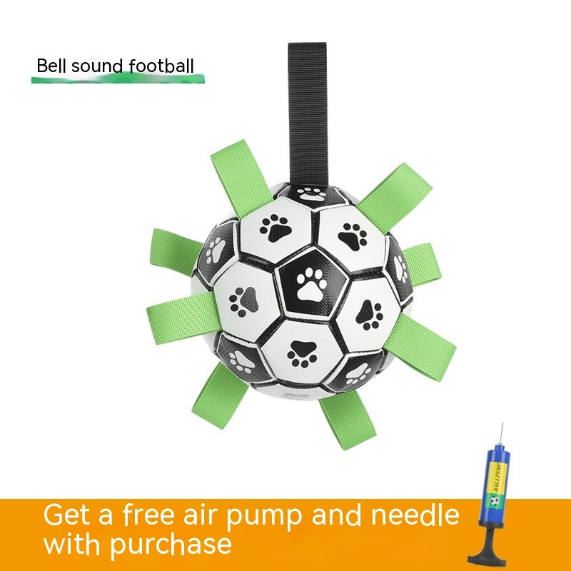 HKM-349395 Interactive Dog Football Toy for Outdoor Play and Training - Durable PU Material with Cute Designs