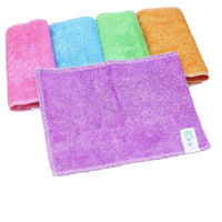 HKM-349459 Absorbent Bamboo Fiber Dish Towels in Mixed Colors and Solid Shades