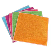 HKM-349459 Absorbent Bamboo Fiber Dish Towels in Mixed Colors and Solid Shades
