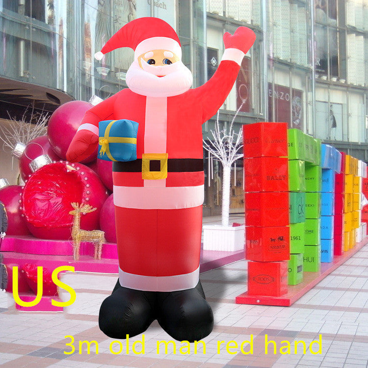 HKM-349651 Inflatable Holiday Santa Decoration in Red with Height Options from 1.2m to 6m