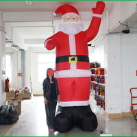 HKM-349651 Inflatable Holiday Santa Decoration in Red with Height Options from 1.2m to 6m
