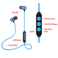 HKM-349779 Magnetic Sports Bluetooth Headset with Noise Reduction and In-Ear Design
