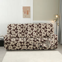 HKM-349843 Three-Seat Polyester Sofa Cover with Vibrant Patterns and Modern Design