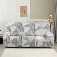 HKM-349843 Three-Seat Polyester Sofa Cover with Vibrant Patterns and Modern Design