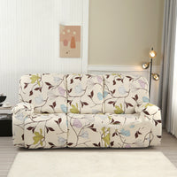HKM-349843 Three-Seat Polyester Sofa Cover with Vibrant Patterns and Modern Design