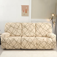HKM-349843 Three-Seat Polyester Sofa Cover with Vibrant Patterns and Modern Design