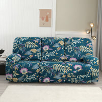 HKM-349843 Three-Seat Polyester Sofa Cover with Vibrant Patterns and Modern Design