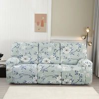 HKM-349843 Three-Seat Polyester Sofa Cover with Vibrant Patterns and Modern Design