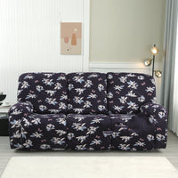 HKM-349843 Three-Seat Polyester Sofa Cover with Vibrant Patterns and Modern Design