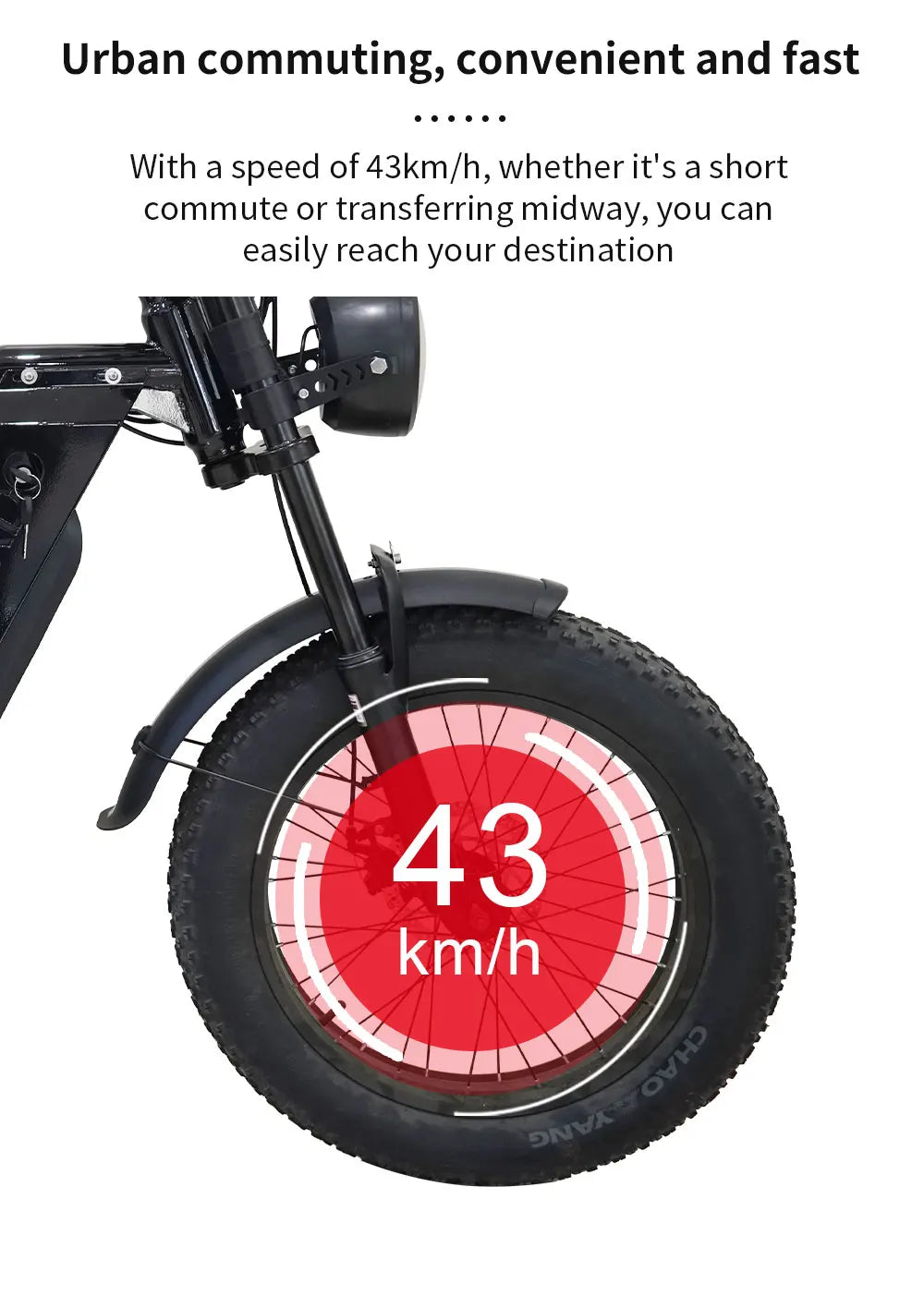 KTX-349971 750W Off-Road Electric Mountain Bike with 20-Inch Fat Tires for Adults - High Speed & Eco-Friendly