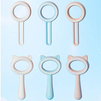 HKM-349971 Double-Sided Pet Grooming Brush with Cat Ear Design for Effective Hair Removal and Cleaning