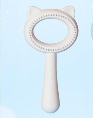 HKM-349971 Double-Sided Pet Grooming Brush with Cat Ear Design for Effective Hair Removal and Cleaning