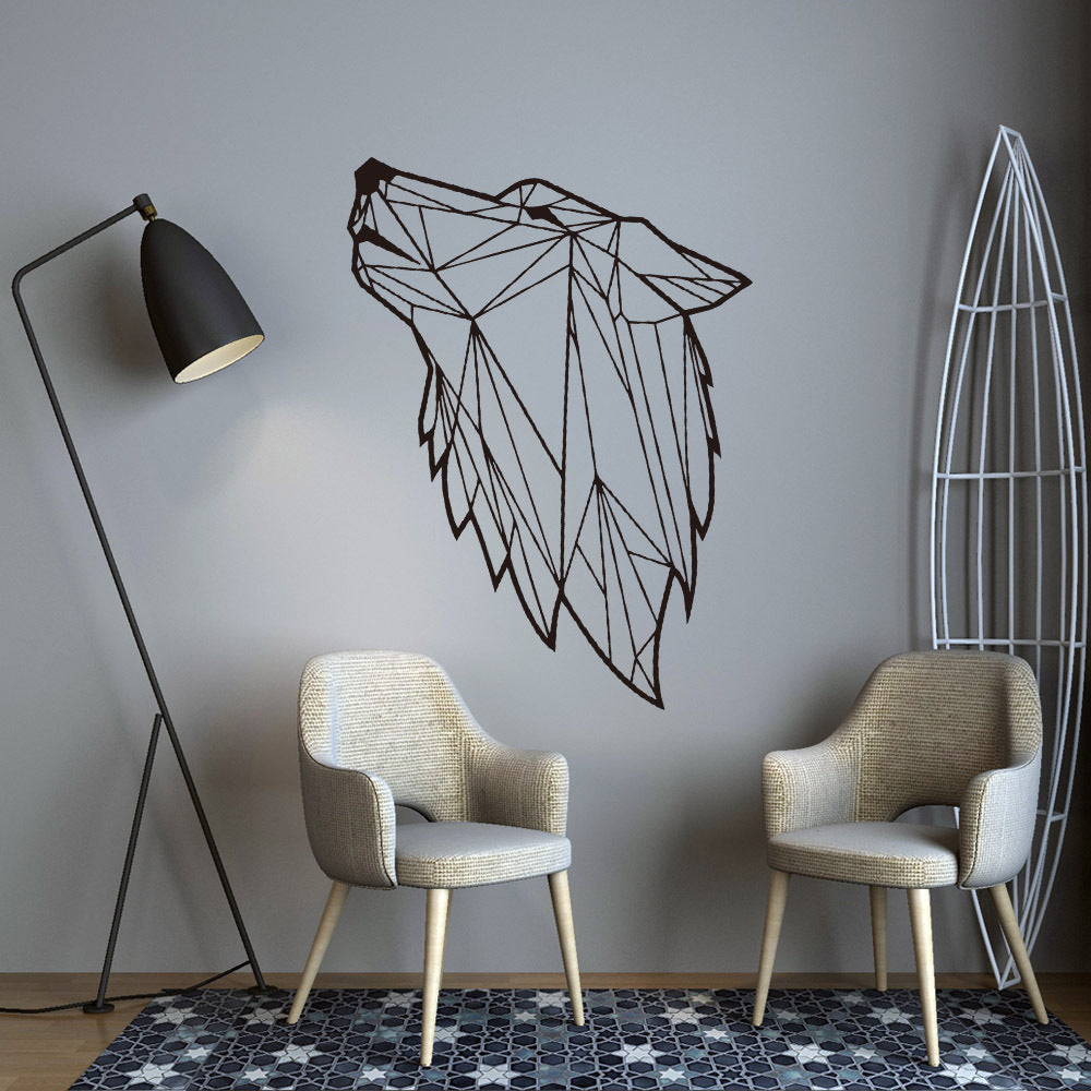 HKM-349971 Large Black PVC Waterproof Wall Sticker for Living Room Decor – Eco-Friendly & Removable Design