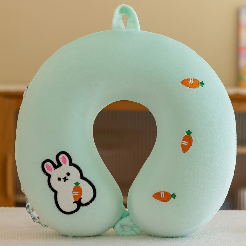 HKM-350163 Memory Cotton U-Shaped Pillow in Plush Cartoon Design
