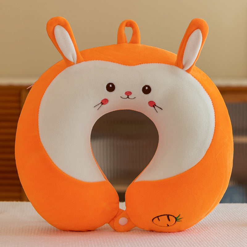 HKM-350163 Memory Cotton U-Shaped Pillow in Plush Cartoon Design