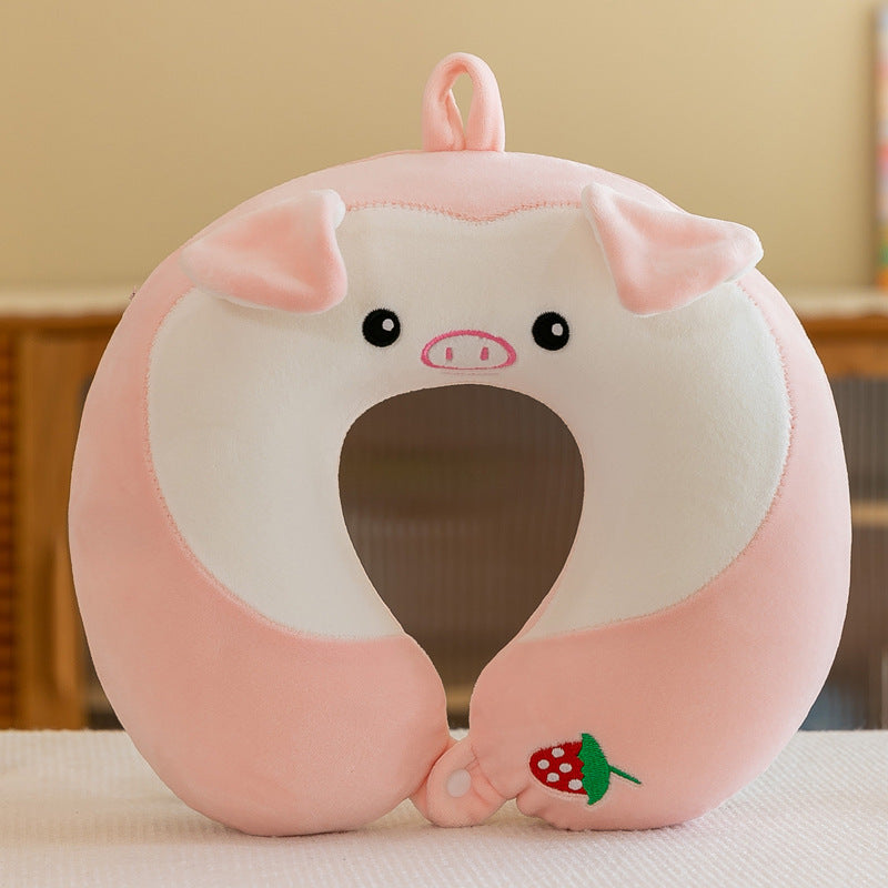 HKM-350163 Memory Cotton U-Shaped Pillow in Plush Cartoon Design
