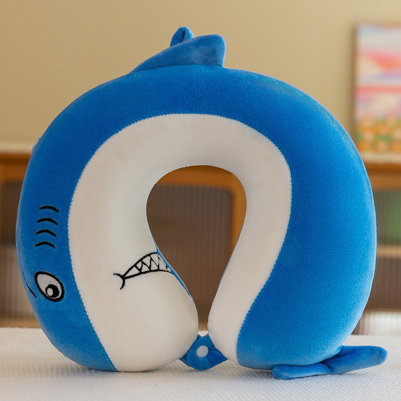 HKM-350163 Memory Cotton U-Shaped Pillow in Plush Cartoon Design