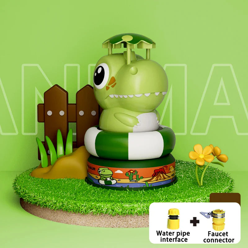 HKM-350291 Dinosaur-Themed Water Spray Rocket Launcher Toy for Kids Ages 3 and Up