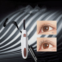 HKM-350547 Electric Rechargeable Eyelash Curler with Multiple Teeth - Black and White Options