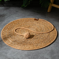 HKM-350739 Natural Papyrus Round Rattan Cat Scratching Pad No Dandruff Pet