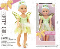 HKM-350867 15-Inch Fashion Doll with Fine Hair for Stylish Play - Educational Vinyl Princess Doll for Kids