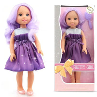 HKM-350867 15-Inch Fashion Doll with Fine Hair for Stylish Play - Educational Vinyl Princess Doll for Kids