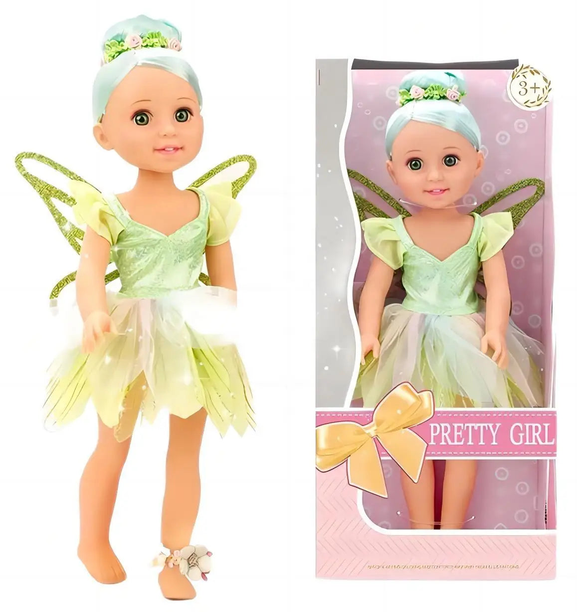 HKM-350867 15-Inch Fashion Doll with Fine Hair for Stylish Play - Educational Vinyl Princess Doll for Kids