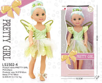 HKM-350867 15-Inch Fashion Doll with Fine Hair for Stylish Play - Educational Vinyl Princess Doll for Kids