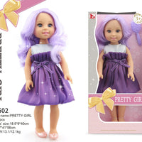 HKM-350867 15-Inch Fashion Doll with Fine Hair for Stylish Play - Educational Vinyl Princess Doll for Kids
