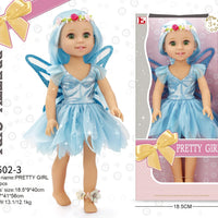 HKM-350867 15-Inch Fashion Doll with Fine Hair for Stylish Play - Educational Vinyl Princess Doll for Kids