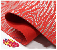 HKM-350867 1.4mm Breathable Suede Microfiber for Kung Fu Shoes - Available in Red, Blue, Yellow, and White