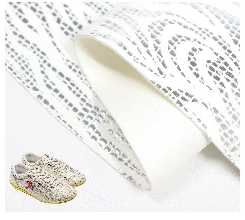 HKM-350867 1.4mm Breathable Suede Microfiber for Kung Fu Shoes - Available in Red, Blue, Yellow, and White
